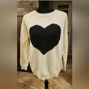 Sweater with heart
